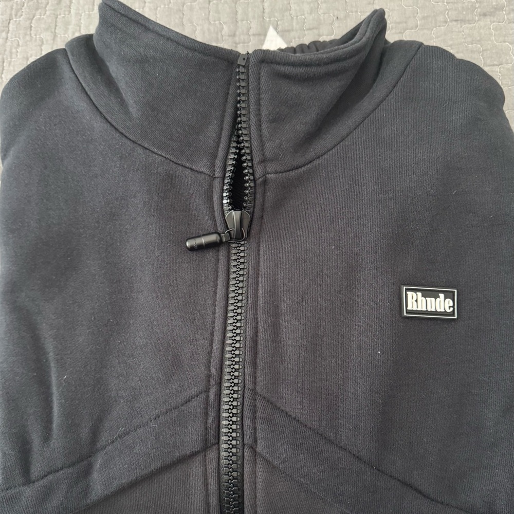 Brand New Zip Up Flight Jacket in washed Black in size Medium with Tags.